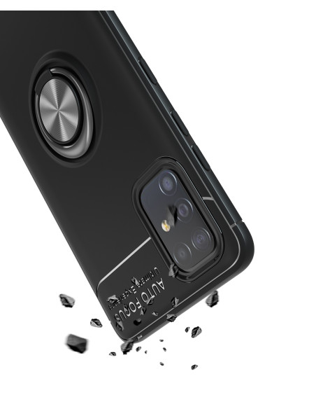 Samsung A41 Praktisk Stöttåligt Skal med Ringhållare V3