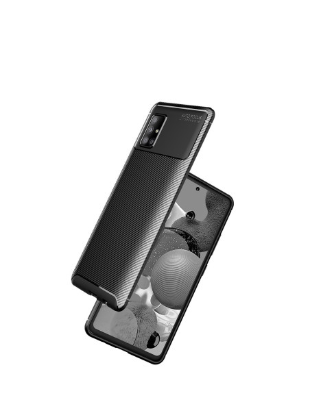 Samsung A41 Stöttåligt Slimmat Skal FullCarbon V4