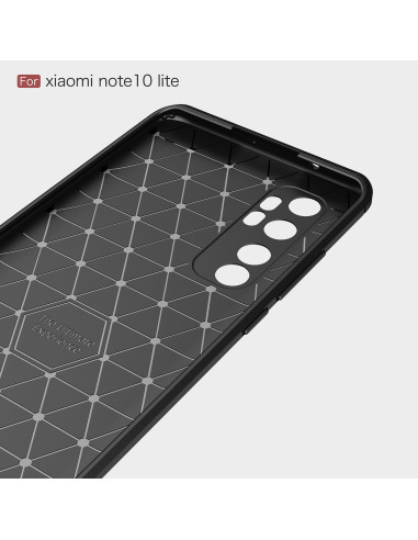 Xiaomi Mi Note 10 Lite Stöttåligt Skal SlimCarbon