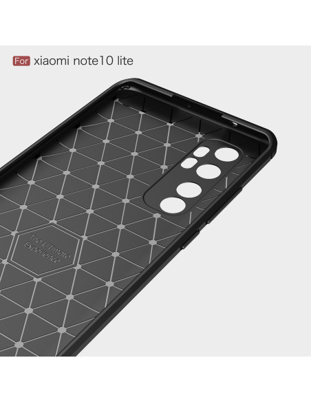 Xiaomi Mi Note 10 Lite Stöttåligt Skal SlimCarbon