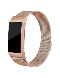 Fitbit Charge 4 Armband Milanesisk Loop Roséguld