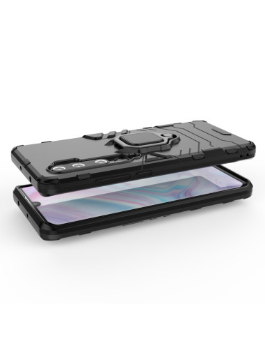 Xiaomi Mi Note 10 Lite Stöttåligt Skal med Ringhållare ThinArmor