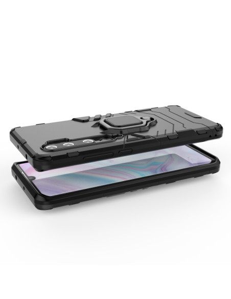 Xiaomi Mi Note 10 Lite Stöttåligt Skal med Ringhållare ThinArmor