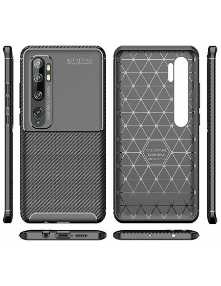 Xioami Mi Note 10 Lite Stöttåligt Slimmat Skal FullCarbon V4