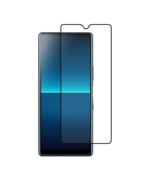 Framifrån vy av 2-PACK Härdat Glas för Xperia L4, med tydlig skärmskyddsskiss