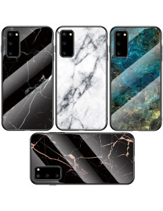 Samsung A51 Marmorskal 9H Härdat Glas Baksida Glassback V2