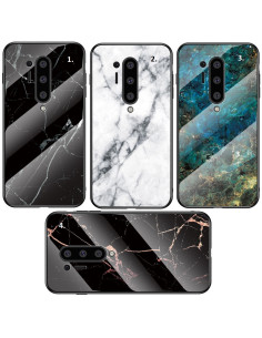 OnePlus 8 Pro Marmorskal 9H Härdat Glas Baksida Glassback V2