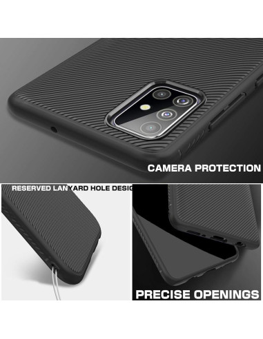 Samsung Galaxy A41 Stilrent Stöttåligt Skal FullCarbon® V3