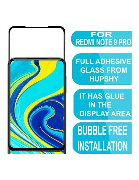 Redmi Note 9 Härdat Glas 0.26mm 2.5D 9H Fullframe