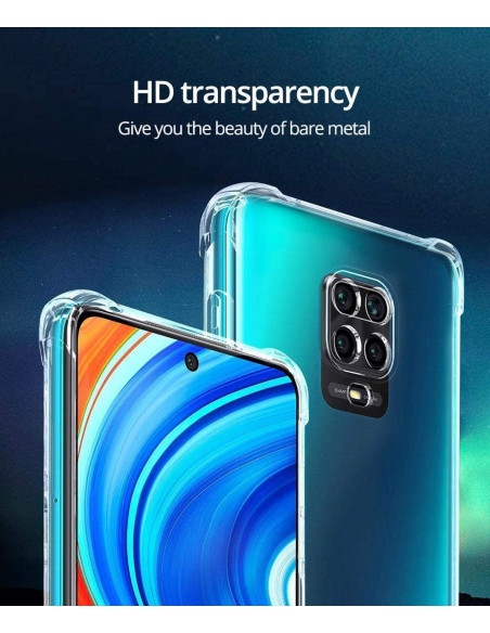Xiaomi Redmi Note 9 Stöttåligt Skal med Förstärkta Hörn