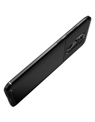 Xiaomi Redmi Note 9 FullCarbon V4-skal sett från sidan med texturerad yta