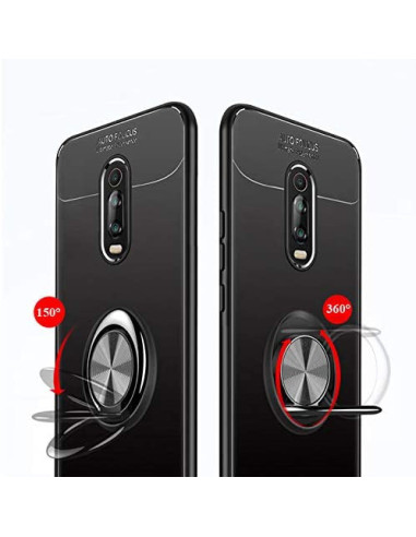 Detaljvy av stöttåligt skal med ringhållare för Xiaomi Mi 9T / 9T Pro, visat bakifrån
