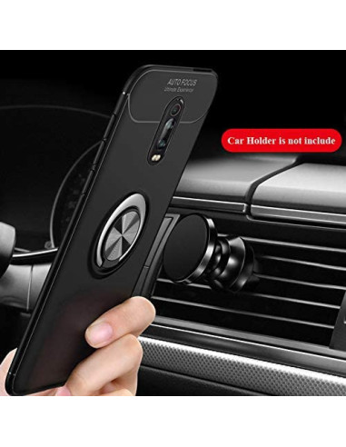 Xiaomi Mi 9T / 9T Pro skal med ringhållare, monterat på bilens luftventil