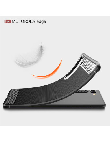 Motorola Moto Edge Stöttåligt Skal SlimCarbon