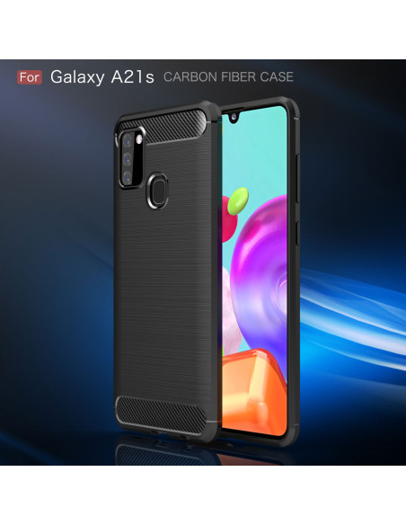 Samsung A21s Stöttåligt Skal SlimCarbon