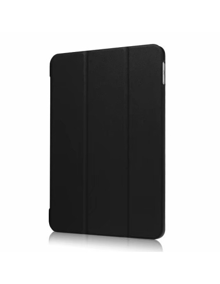 Svart trifold fodral för Apple iPad 9.7, sett bakifrån med stängd design