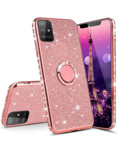 Samsung S20 Exklusiv Stötdämpande Skal med Ringhållare Strass