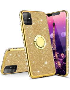 Samsung S20 Exklusiv Stötdämpande Skal med Ringhållare Strass 2