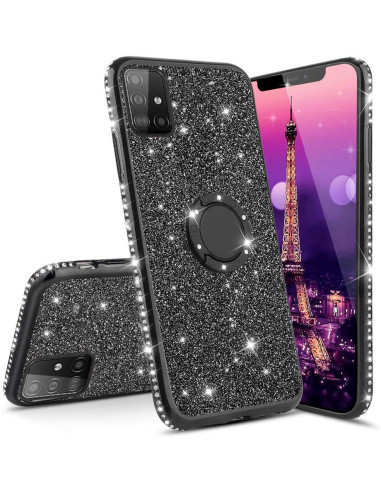 Samsung S20 Exklusiv Stötdämpande Skal med Ringhållare Strass