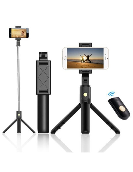 Selfiestick Bluetooth med Tripod