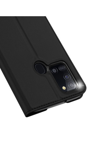 Samsung A21s Flipfodral Skin Pro med Kortfack