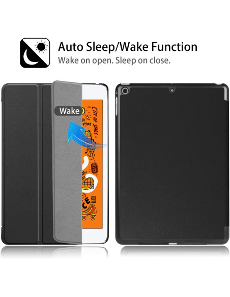 iPad Mini 5 & 4 fodral med auto sleep/wake funktion, öppet och stängt läge