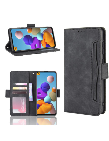 Samsung A21s Plånboksfodral PU-Läder 6-FACK Winston V3