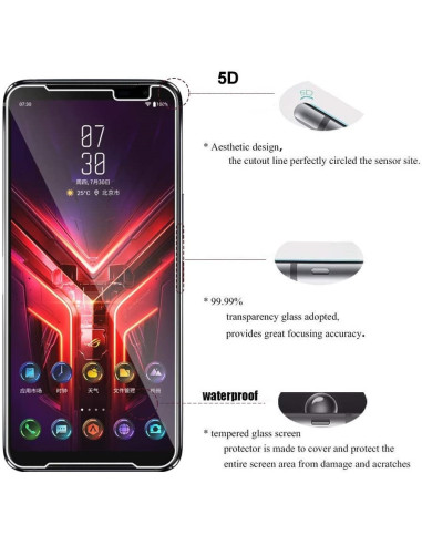 2-PACK ROG Phone 3 Härdat glas 0.26mm 2.5D 9H