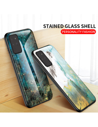 Samsung Note 20 Marmorskal 9H Härdat Glas Baksida Glassback V2