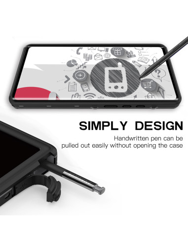 Samsung Note 20 Ultra Heltäckande Vattentät Premium Skal - 2m