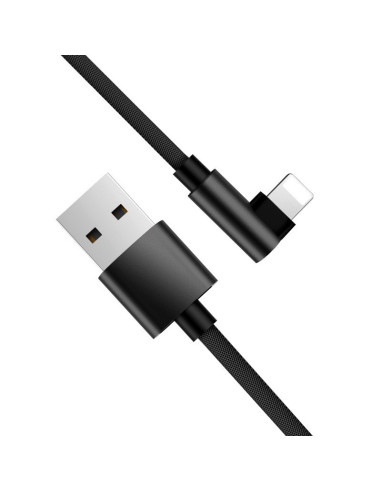 3m Slitstark Flätad Metallic Lightning Kabel Quick Charge 3.0
