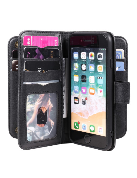 iPhone 7 Praktisk Plånboksfodral med 11-Fack Array V2