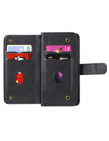iPhone XS Max Praktisk Plånboksfodral med 11-Fack Array V2