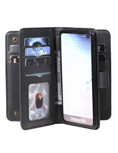 Samsung S10 Praktisk Plånboksfodral med 11-Fack Array V2