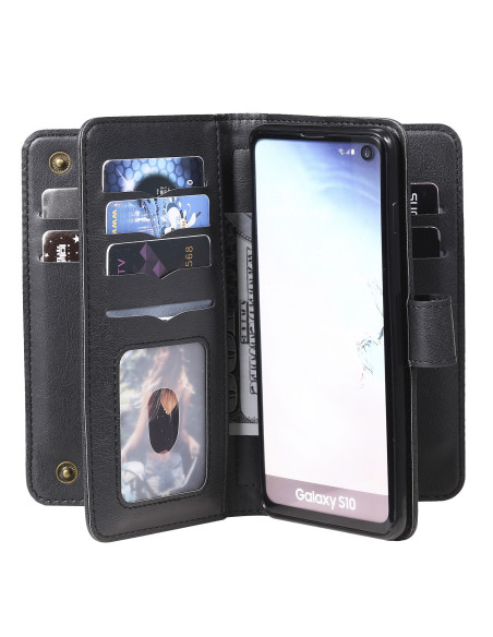 Samsung S10 Praktisk Plånboksfodral med 11-Fack Array V2