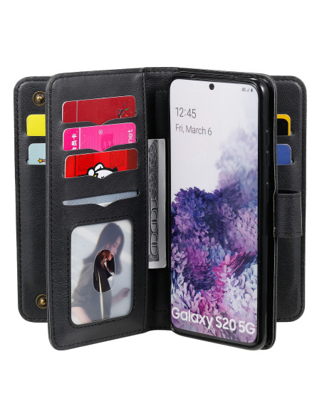 Samsung S20 Praktisk Plånboksfodral med 11-Fack Array V2