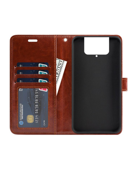 Zenfone 7 Pro Plånboksfodral PU-Läder 4-FACK Evry - Svart