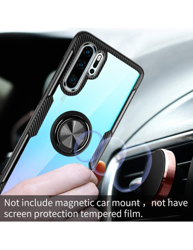 Samsung A10 skal med ringhållare i närbild som visar det stöttåliga materialet och designen