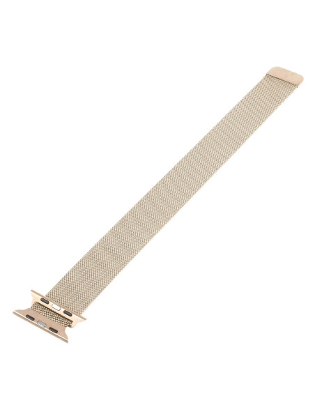 Milanesisk Loop armband i roséguld sedd framifrån med magnetisk stängning