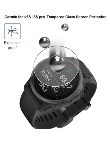 2-PACK Garmin Fenix 6S/6S Pro Härdat Glas 0.2mm 9H 2.5D