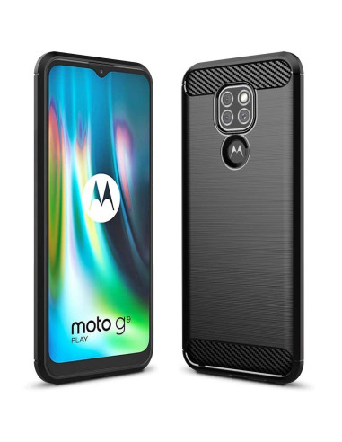 Motorola Moto E7 Plus Stöttåligt Skal SlimCarbon