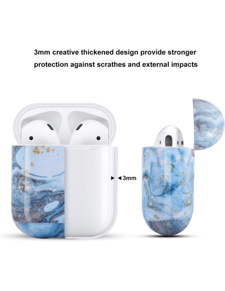 Stöttåligt Marmorskal Till AirPods 1/2