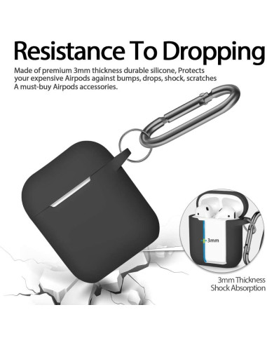 Airpods 1 &amp; 2 Skyddsfodral i Silikon