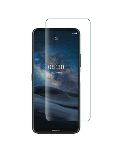 Nokia 8.3 med transparent skärmskydd monterat framifrån