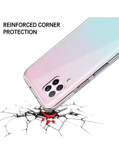 Genomskinligt TPU-skal för Huawei P40 Lite, med förstärkta hörn och skydd mot stötar