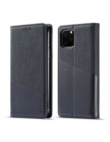 iPhone 12 Pro Elegant Fodral i PU-Läder med RFID Block