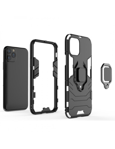 iPhone 12 Pro Max skal med ringhållare, visat i flera delar med telefonen i bakgrunden