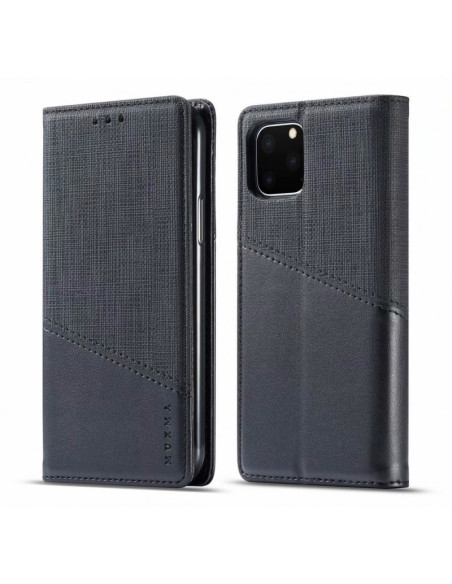 iPhone 12 Pro Max Elegant Fodral i PU-Läder med RFID Block