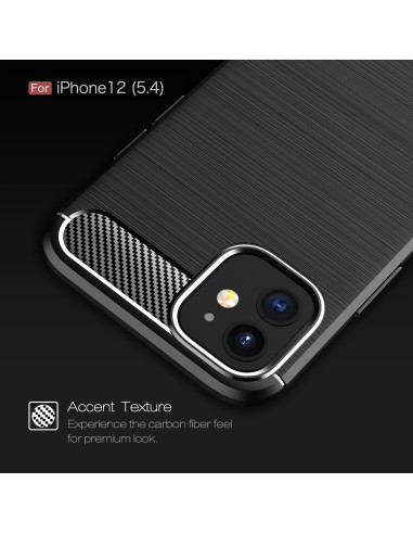 iPhone 12 Mini Stöttåligt Skal SlimCarbon