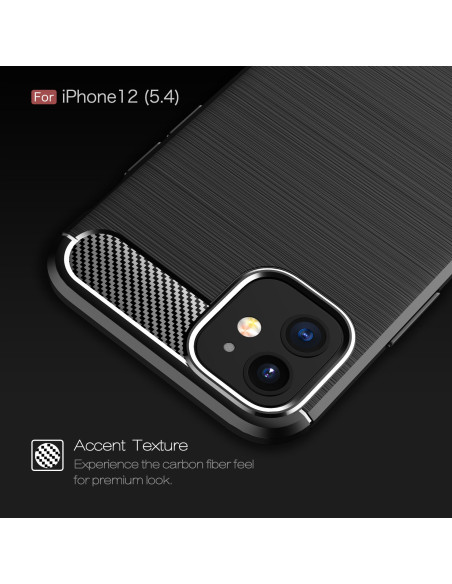 iPhone 12 Mini Stöttåligt Skal SlimCarbon
